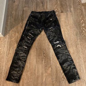 DOPE Black Tattered Jeans